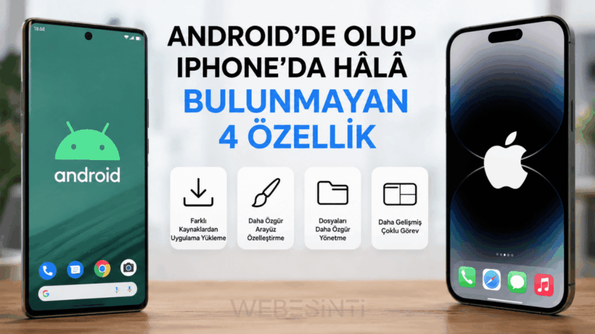 Android'de olup iPhone'da hâlâ bulunmayan 4 özellik