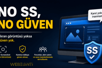 No SS, No Güven ifadesinin anlamını anlatan görsel Webesinti