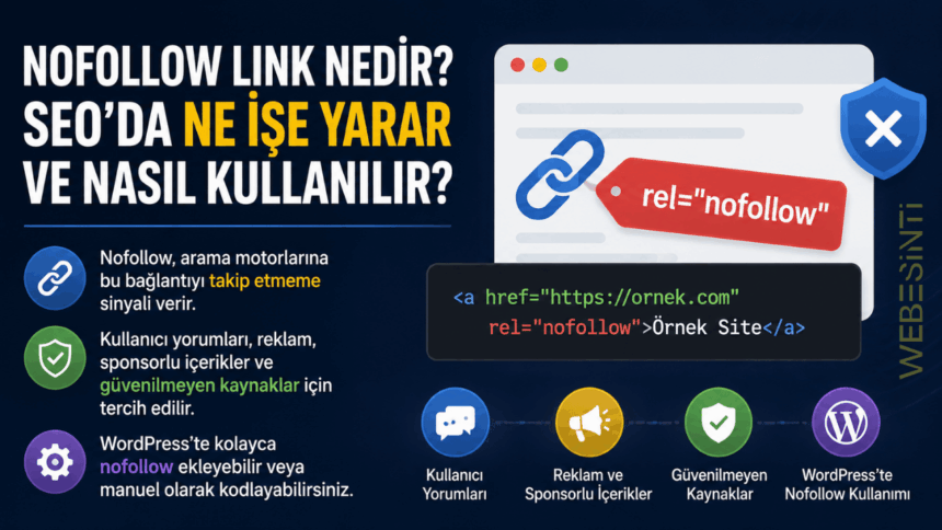 Nofollow link nedir, SEO'da ne işe yarar ve WordPress'te nasıl kullanılır?