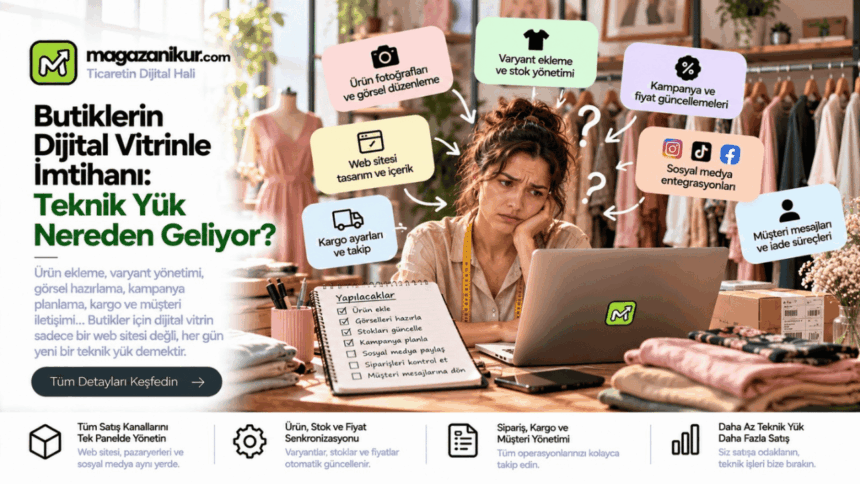 Butiklerin Dijital Vitrinle İmtihanı: Teknik Yük Nereden Geliyor?